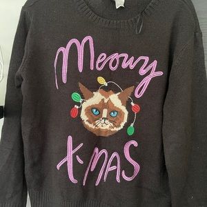Cat themed Christmas sweater